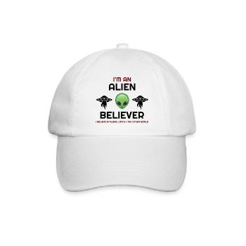 Es dreht sich alles um die Aliens, Aliens, Aliens Hoodies, - Baseballkappe - Weiß/Weiß - Vorne