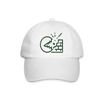 Hacker-Symbole - Baseballkappe - Weiß/Weiß - Vorne