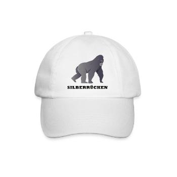 Silberrücken | Gorilla - Baseballkappe - Weiß/Weiß - Vorne