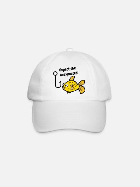 Angeln Fischer Fischen Angler Geschenk Fischerei - Baseballkappe - Weiß/Weiß