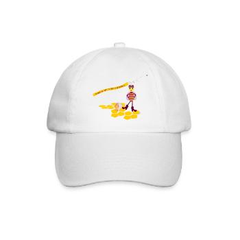 Honigbiene - Baseballkappe - Weiß/Weiß - Vorne