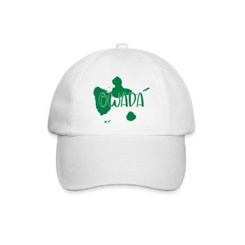Guadeloupe - Gwada - Baseballkappe - Weiß/Weiß - Vorne