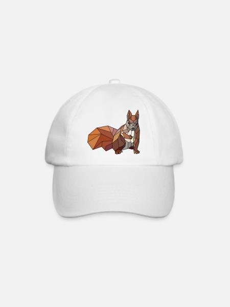 Eichhörnchen blanko - Baseballkappe - Weiß/Weiß