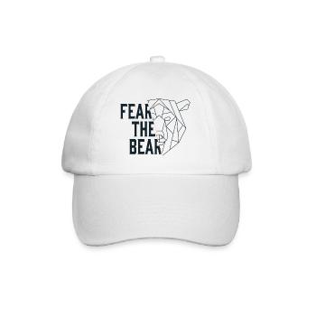 Fear The Bear Bär Baisse Aktien Börse Trading - Baseballkappe - Weiß/Weiß - Vorne