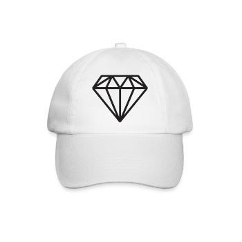 diamond - Baseballkappe - Weiß/Weiß - Vorne