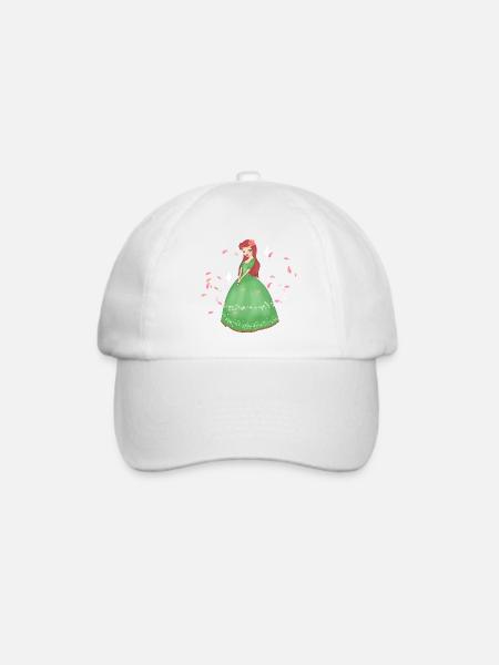 Prinzessin Mädchen - Baseballkappe - Weiß/Weiß