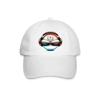 Discjockey Musik - Baseballkappe - Weiß/Weiß - Vorne