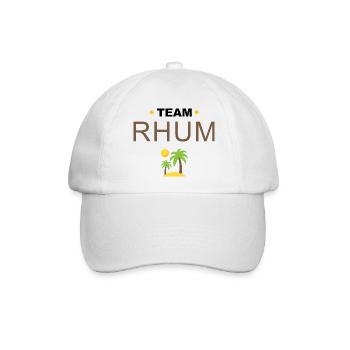 Team Rum - Baseballkappe - Weiß/Weiß - Vorne