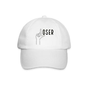 Loser - Baseballkappe - Weiß/Weiß - Vorne