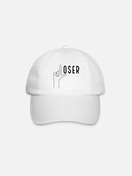 Loser - Baseballkappe - Weiß/Weiß
