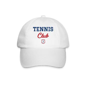 TENNIS Club - Tennisschläger und Ball - Baseballkappe - Weiß/Weiß - Vorne