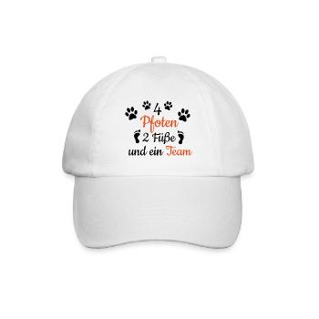 Hundebesitzer Hunde Lustiger Spruch Geschenkidee - Baseballkappe - Weiß/Weiß - Vorne