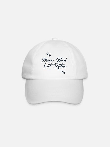 Mein Kind hat Pfoten - Baseballkappe - Weiß/Weiß