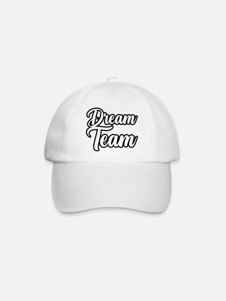 Dream Team - Baseballkappe - Weiß/Weiß