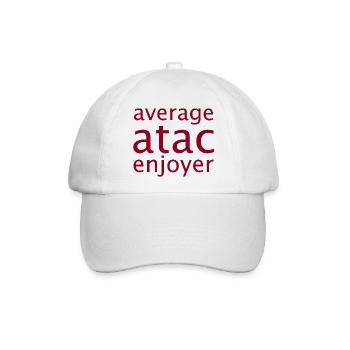 durchschnittlicher ATAC-Genusser - Baseballkappe - Weiß/Weiß - Vorne