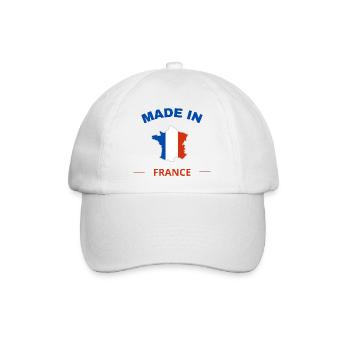 Hergestellt in Frankreich - Baseballkappe - Weiß/Weiß - Vorne