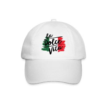 La dolce Vita Bella Italia - Baseballkappe - Weiß/Weiß - Vorne