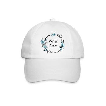 Kleiner Bruder - Baseballkappe - Weiß/Weiß - Vorne