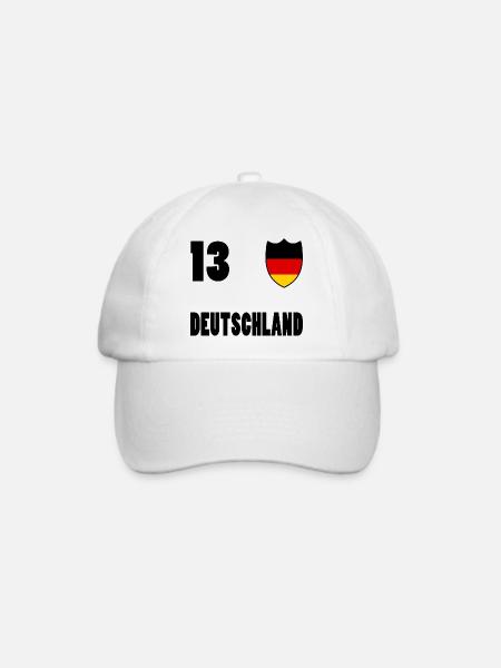 DEUTSCHLAND 13 - Baseballkappe - Weiß/Weiß