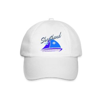 Sheethand Crew auf Segelboot Segler Boot Vorschote - Baseballkappe - Weiß/Weiß - Vorne