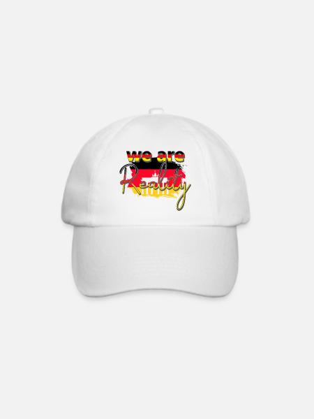 Wir sind Realität - Brandenburger Tor - Baseballkappe - Weiß/Weiß