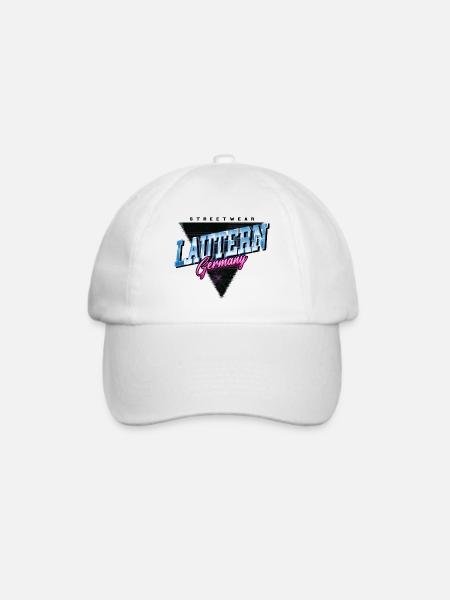 Lautern Kaiserslautern Deutschland Vintage Retro - Baseballkappe - Weiß/Weiß