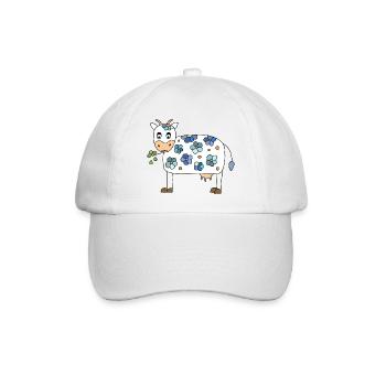 Kuh - Baseballkappe - Weiß/Weiß - Vorne