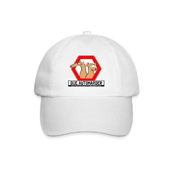 Die Automarder - Baseballkappe - Weiß/Weiß - Vorne