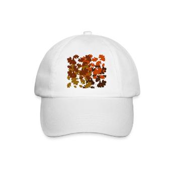 Herbstblätter - Baseballkappe - Weiß/Weiß - Vorne
