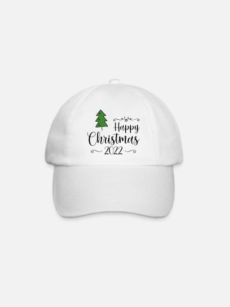 Happy Christmas 2022 - Baseballkappe - Weiß/Weiß