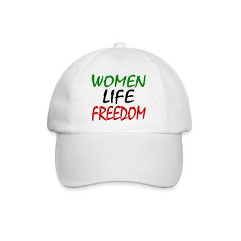 Women life freedom iran - Baseballkappe - Weiß/Weiß - Vorne