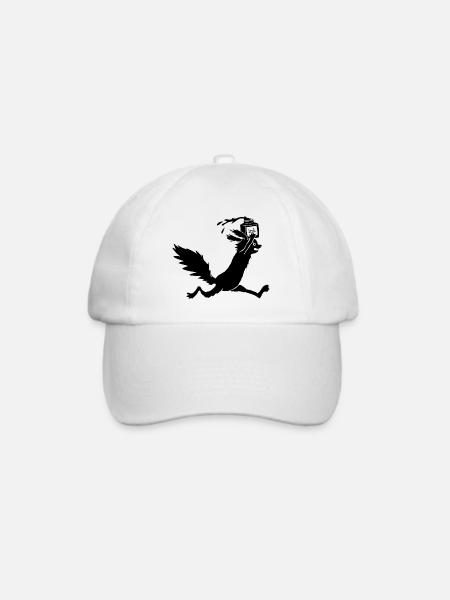 Eichhörnchen Tusche - Baseballkappe - Weiß/Weiß