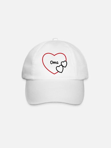 oma - Baseballkappe - Weiß/Weiß