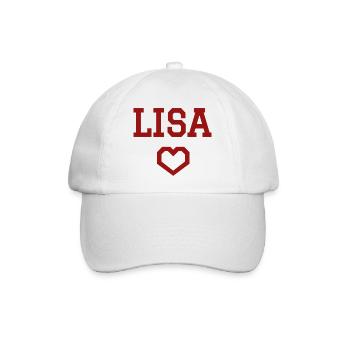 Lisa Herz - Baseballkappe - Weiß/Weiß - Vorne