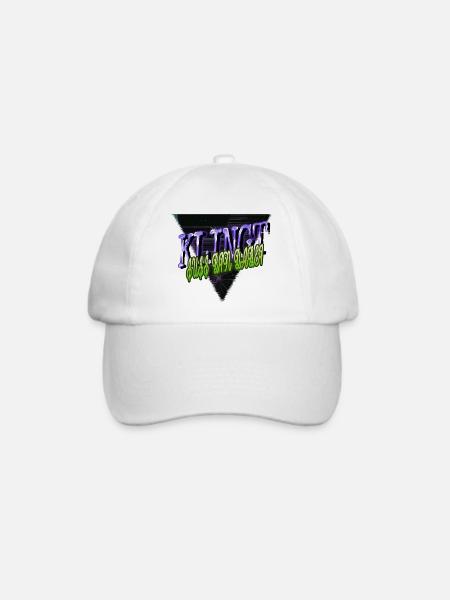 geschenkidee pfote cool tier - Baseballkappe - Weiß/Weiß