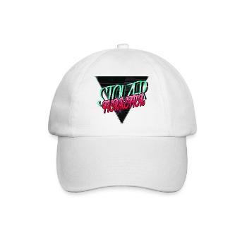 geburtstagsgeschenk veganismus tierrecht lustig - Baseballkappe - Weiß/Weiß - Vorne
