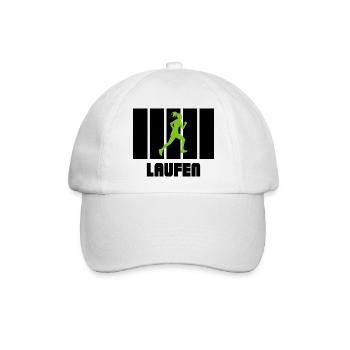 Marathon Triathlon Running joggen Biking Radfahren - Baseballkappe - Weiß/Weiß - Vorne