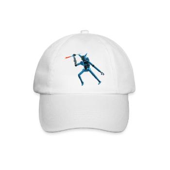 Friedlicher Roboter - Baseballkappe - Weiß/Weiß - Vorne