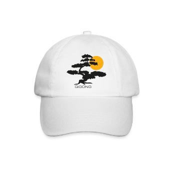 qigong tree - Baseballkappe - Weiß/Weiß - Vorne