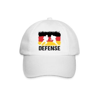 American Football Deutschland Defense - Baseballkappe - Weiß/Weiß - Vorne