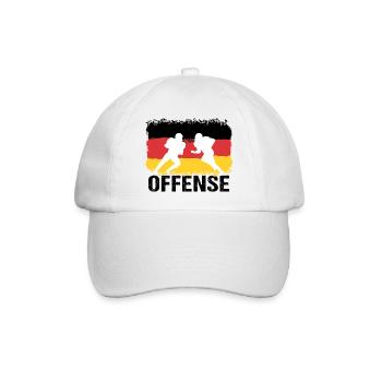 American Football Deutschland Offense - Baseballkappe - Weiß/Weiß - Vorne