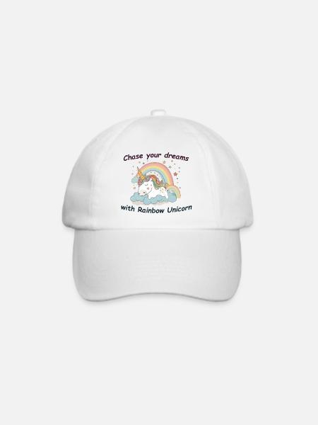 Traum vom Einhorn - Baseballkappe - Weiß/Weiß