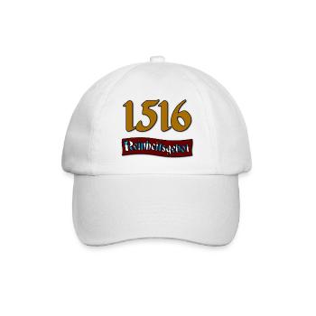 1516 Reinheitsgebot - Baseballkappe - Weiß/Weiß - Vorne