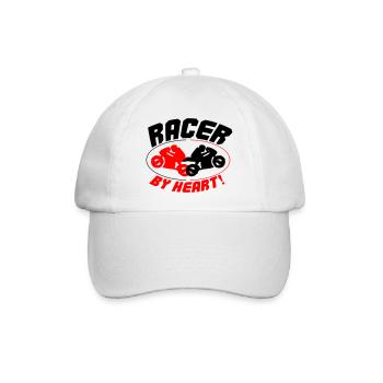racer by heart 2 - Baseballkappe - Weiß/Weiß - Vorne