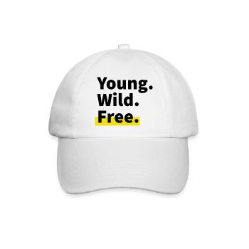 Young. Wild. Free. - Baseballkappe - Weiß/Weiß - Vorne