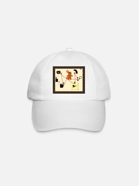 Elsässer Detektiv - Baseballkappe - Weiß/Weiß