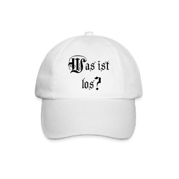 Was ist los? - Baseballkappe - Weiß/Weiß - Vorne