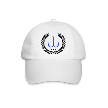angelhaken - Baseballkappe - Weiß/Weiß - Vorne