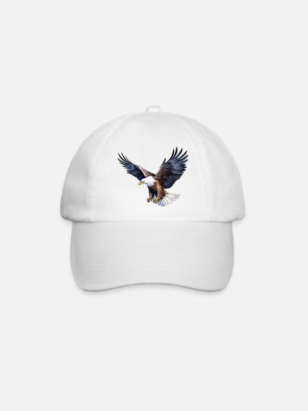 Weißkopfseeadler - Baseballkappe - Weiß/Weiß