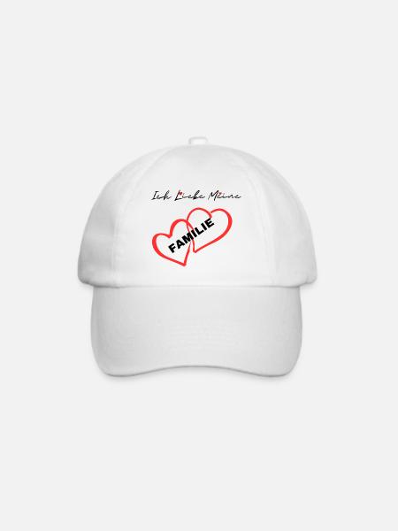 Ich Liebe Meine Familie - Baseballkappe - Weiß/Weiß